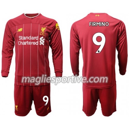 Completo Calcio Liverpool Firmino 9 Bambino Divisa Prima 2019/2020 ML